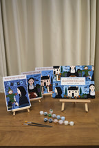Haunted Village: paint by numbers kit