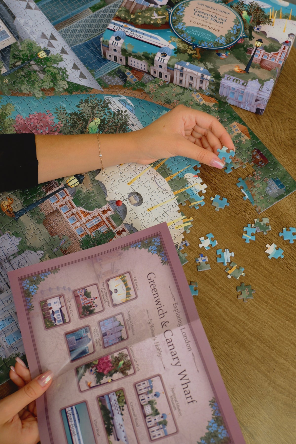 Greenwich and Canary Wharf: 1000 pieces jigsaw puzzle